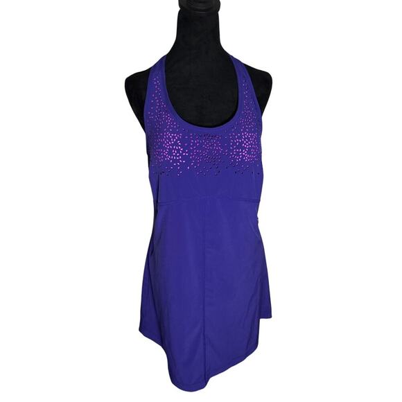 Title Nine Purple Racerback Athletic Dress w/ Built-In Bra – Size M - Picture 1 of 7
